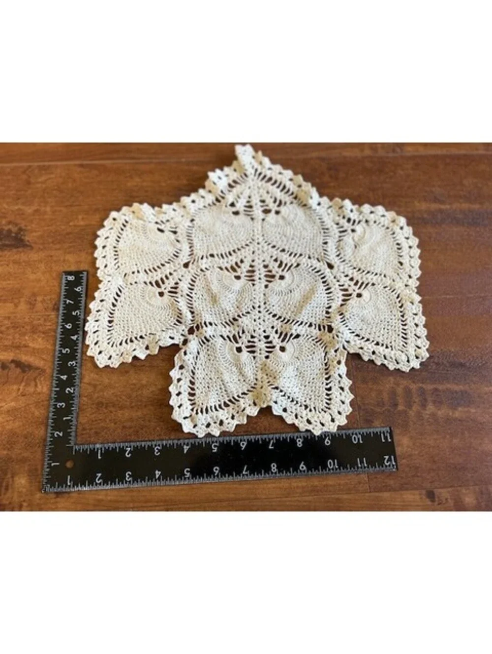 Handmade Cream Crochet Doily Table Decor